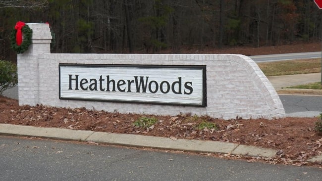 Picture of Heather Woods sign