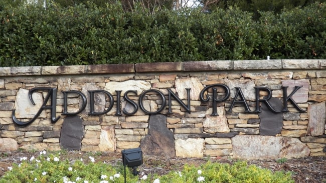 Picture of Addison Park sign