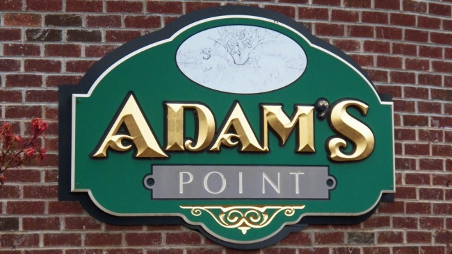 Picture of Adams Point sign
