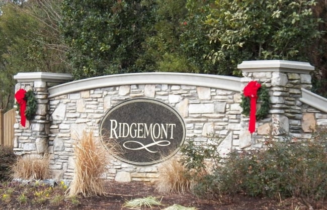 Picture of Ridgemont sign