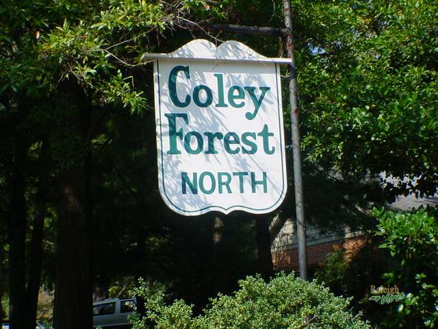 Coley Forest neighborhood sign